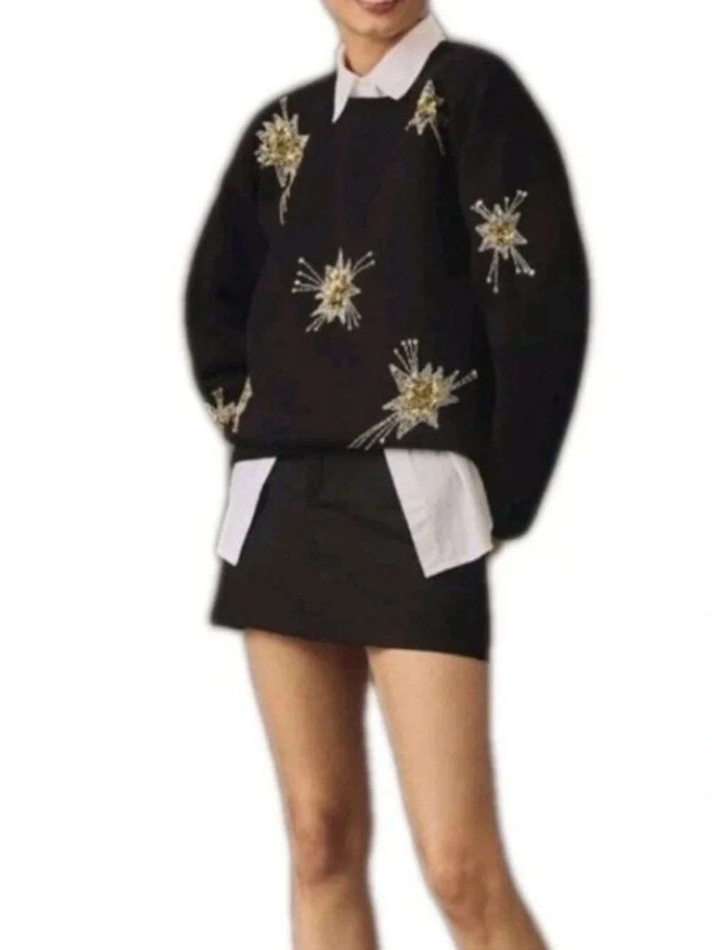 Anthropologie Sequin Star Sweatshirt
AD16